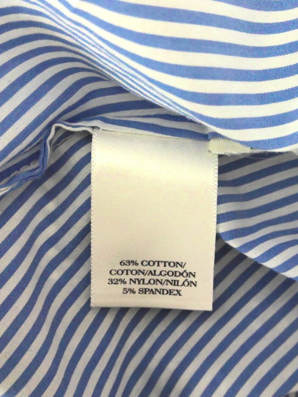 Ann Taylor French Blue & White Striped Blouse Lightweight Coastal Flowy Summer 6 - Picture 8 of 8